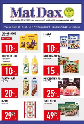 Matdax-katalog i Boo | Matdax reklambad | 2025-09-22T00:00:00.000Z - 2025-10-06T00:00:00.000Z