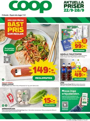 Coop Konsum-katalog i Söderby (Ekerö) | Coop Konsum reklamblad | 2025-09-22T00:00:00.000Z - 2025-09-28T00:00:00.000Z