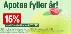 Apotea-katalog i Örebro | Upp till 30%! | 2025-09-24T00:00:00.000Z - 2025-09-29T00:00:00.000Z