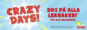 Crazy days! 20% på alla Leksaker.
