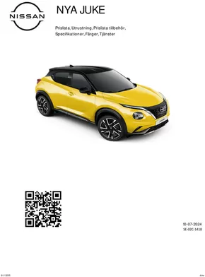 Nissan-katalog i Uddevalla | New JUKE Kundprislista MY24 | 2025-09-29T00:00:00.000Z - 2025-10-13T00:00:00.000Z