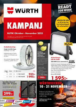 Würth-katalog i Löddeköpinge | Kampanj butik! | 2025-10-01T00:00:00.000Z - 2025-11-01T00:00:00.000Z