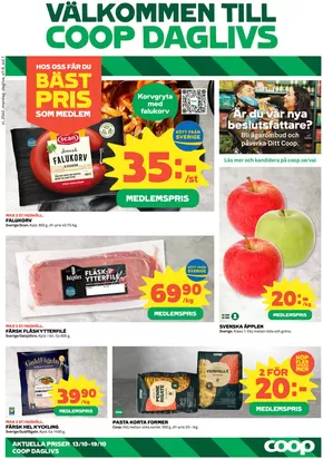 Coop Daglivs-katalog i Vilhelmina | Rabatter och kampanjer | 2025-10-13T00:00:00.000Z - 2025-10-19T00:00:00.000Z