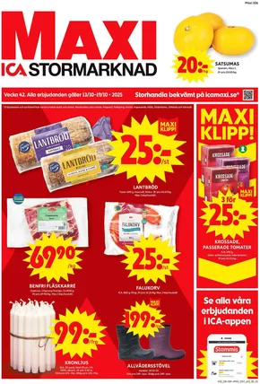ICA Maxi-katalog i Täby | ICA Maxi reklamblad | 2025-10-13T00:00:00.000Z - 2025-10-27T00:00:00.000Z