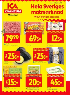 ICA Kvantum-katalog i Täby | Top-deals och rabatter | 2025-10-13T00:00:00.000Z - 2025-10-27T00:00:00.000Z