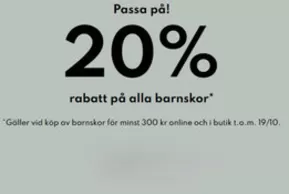 Nilson Shoes-katalog | 20% rabatt på alla barnskor! | 2025-10-13T00:00:00.000Z - 2025-10-19T00:00:00.000Z