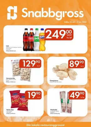 Snabbgross-katalog i Hoting | Snabbgross Kampanjblad v. 43–44 | 2025-10-15T00:00:00.000Z - 2025-11-03T00:00:00.000Z