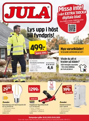 Jula-katalog i Umeå | kampanjbladet Jula | 2025-10-16T00:00:00.000Z - 2025-10-29T00:00:00.000Z
