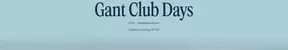 Gant-katalog | Gant club days! | 2025-10-17T00:00:00.000Z - 2025-10-19T00:00:00.000Z