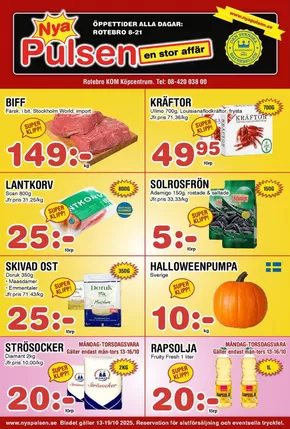 Nya Pulsen-katalog i Ljungby (Kronoberg) | Pulsen en stor affär! | 2025-10-17T00:00:00.000Z - 2025-10-19T00:00:00.000Z