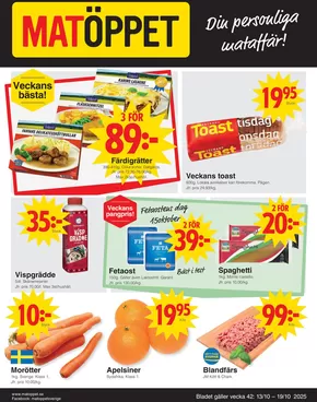 Matöppet-katalog i Vara | Matoppet reklamblad | 2025-10-18T00:00:00.000Z - 2025-11-01T00:00:00.000Z