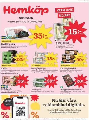 Hemköp-katalog i Gustavsberg (Stockholm) | Top-erbjudanden för alla fyndjägare | 2025-10-19T00:00:00.000Z - 2025-11-02T00:00:00.000Z