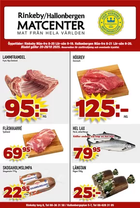 Matcenter-katalog | Veckans erbjudanden Matcenter | 2025-10-20T00:00:00.000Z - 2025-11-03T00:00:00.000Z