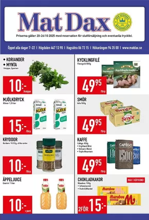 Matdax-katalog | Matdax reklambad | 2025-10-20T00:00:00.000Z - 2025-11-03T00:00:00.000Z
