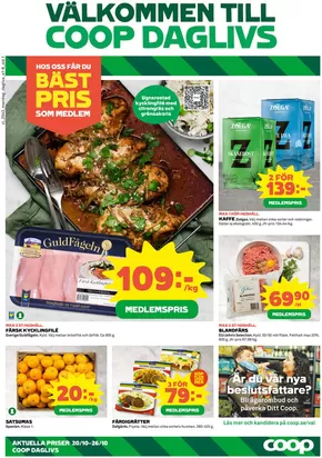 Coop Daglivs-katalog | Coop Daglivs reklamblad | 2025-10-20T00:00:00.000Z - 2025-11-03T00:00:00.000Z