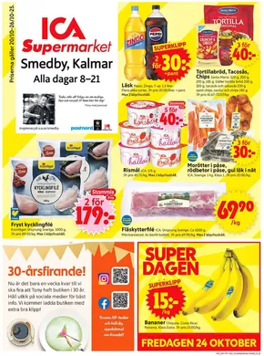 ICA Supermarket-katalog i Bjuv | ICA Supermarket reklamblad | 2025-10-20T00:00:00.000Z - 2025-11-03T00:00:00.000Z