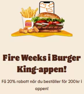 Burger King-katalog i Falun | Få 20% rabatt när du beställer för 200 kr i appen! | 2025-10-22T00:00:00.000Z - 2025-11-05T00:00:00.000Z