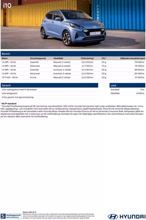 Hyundai Prislista i10