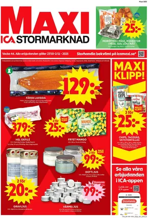 ICA Maxi-katalog i Motala | Top-deals och rabatter | 2025-10-27T00:00:00.000Z - 2025-11-10T00:00:00.000Z