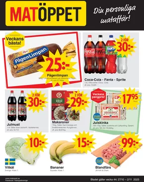Matoppet reklamblad