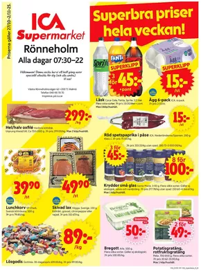 ICA Supermarket reklamblad