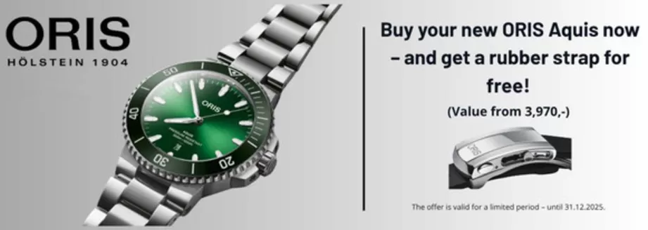 Rydbergs Ur-katalog i Örkelljunga | Get rubber strap for free! | 2025-10-28T00:00:00.000Z - 2025-12-31T00:00:00.000Z