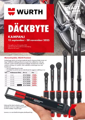 Würth-katalog i Skellefteå | Däckbyteskampanj! | 2025-10-29T00:00:00.000Z - 2025-11-30T00:00:00.000Z