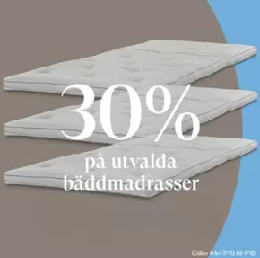 SOVA-katalog i Malmö | 30% på utvalda bäddmadrasser! | 2025-11-07T00:00:00.000Z - 2025-12-01T00:00:00.000Z