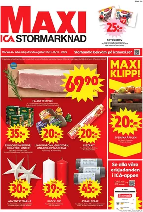 ICA Maxi-katalog i Harg (Uppsala) | Exklusiva deals och fynd | 2025-11-10T00:00:00.000Z - 2025-11-16T00:00:00.000Z