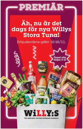 Willys-katalog i Harg (Uppsala) | Aktuella deals och erbjudanden | 2025-10-16T00:00:00.000Z - 2025-11-16T00:00:00.000Z