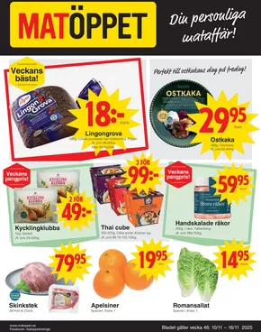 Matöppet-katalog i Eljaröd | Matoppet reklamblad | 2025-11-10T00:00:00.000Z - 2025-11-16T00:00:00.000Z