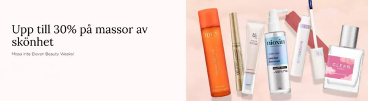 Eleven-katalog i Kåhög | Upp till 30% på massor av skönhet! | 2025-11-11T00:00:00.000Z - 2025-11-26T00:00:00.000Z