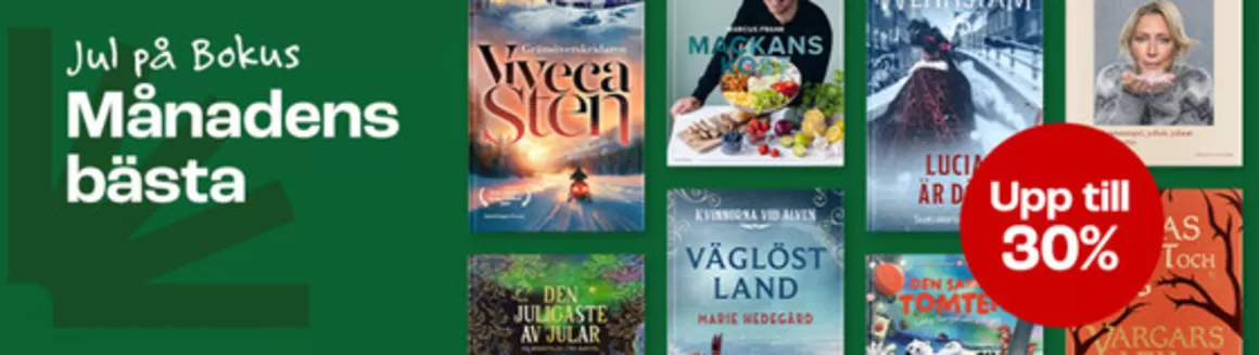 Bokus-katalog | Månadens bästa! Upp till 30%. | 2025-11-13T00:00:00.000Z - 2025-11-28T00:00:00.000Z