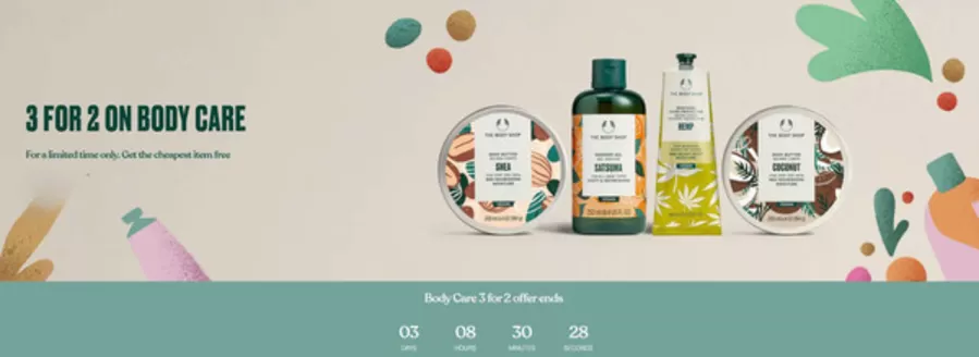 The Body Shop-katalog i Karlstad | 3 för 2! | 2025-11-13T00:00:00.000Z - 2025-11-16T00:00:00.000Z