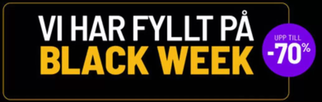 Komplett-katalog i Örebro | Black week! Upp till -70%. | 2025-11-17T00:00:00.000Z - 2025-12-01T00:00:00.000Z