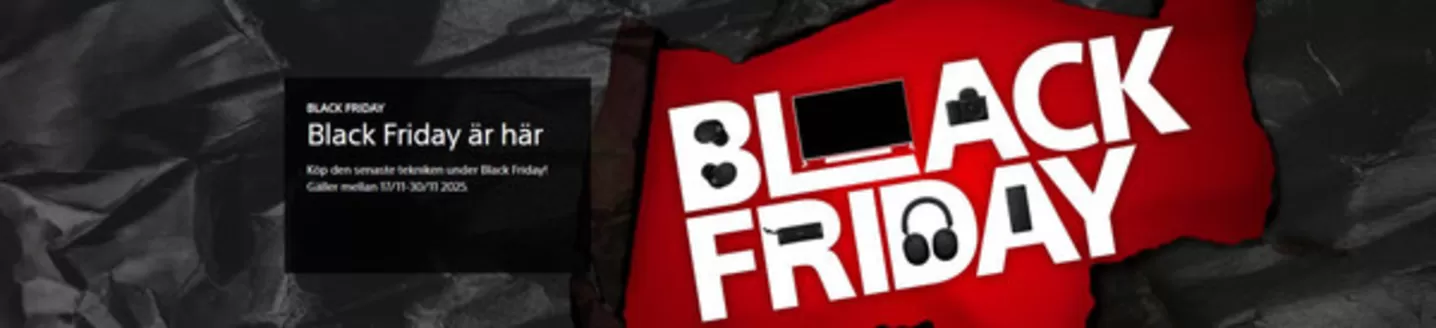 Sony-katalog i Ödåkra | Black Friday!  | 2025-11-18T00:00:00.000Z - 2025-11-30T00:00:00.000Z
