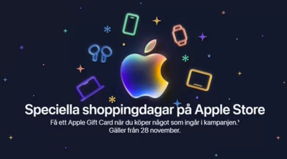 Apple-katalog i Ystad | Gift card! | 2025-11-21T00:00:00.000Z - 2025-12-05T00:00:00.000Z