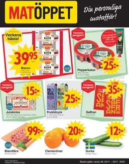 Matöppet-katalog i Knäred | Matoppet reklamblad | 2025-11-24T00:00:00.000Z - 2025-11-30T00:00:00.000Z
