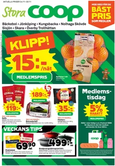 Stora Coop-katalog i Avesta | Top-erbjudanden för sparrävar | 2025-11-24T00:00:00.000Z - 2025-11-30T00:00:00.000Z