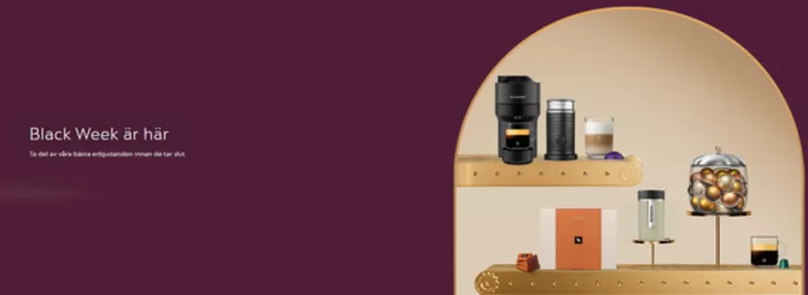 Nespresso-katalog i Eskilstuna | Black week! | 2025-11-26T00:00:00.000Z - 2025-12-01T00:00:00.000Z