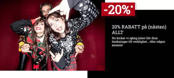 Sweden Rock-katalog i Göteborg | Upp till -70%! | 2025-12-05T00:00:00.000Z - 2025-12-19T00:00:00.000Z