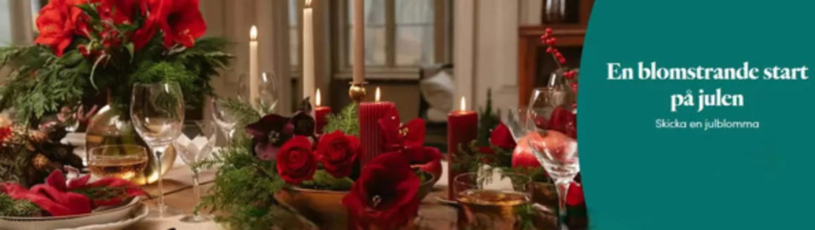 Interflora-katalog i Örebro | Skicka julblommor! | 2025-12-10T00:00:00.000Z - 2025-12-25T00:00:00.000Z