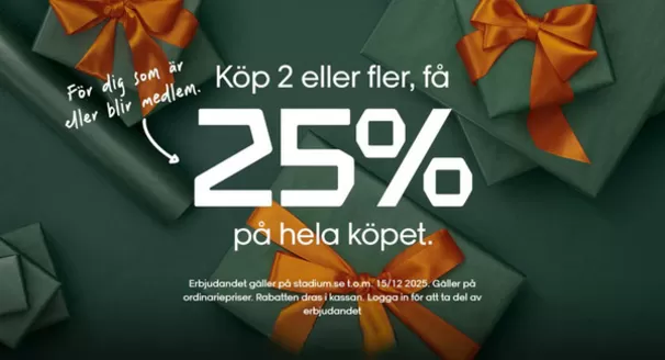 Stadium-katalog i Valbo | Köp 2 eller fler, få 25 % på hela köpet! | 2025-12-12T00:00:00.000Z - 2025-12-26T00:00:00.000Z