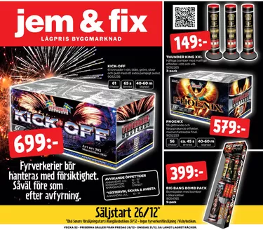 Jem&Fix-katalog i Linköping | Jem&Fix reklamblad | 2025-12-25T00:00:00.000Z - 2025-12-31T00:00:00.000Z