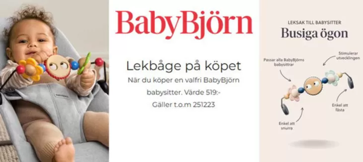 Babyproffsen-katalog i Sala | Lekbåge på köpet! | 2025-12-18T00:00:00.000Z - 2026-01-02T00:00:00.000Z