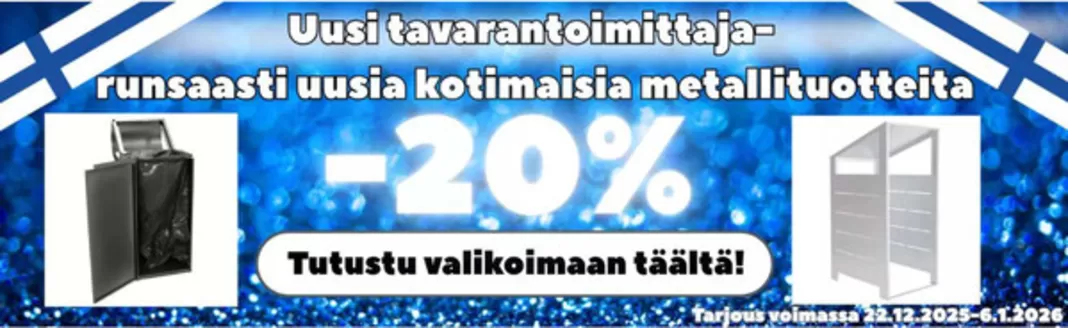 Lakkapää-katalog | Upp till -20%! | 2025-12-22T00:00:00.000Z - 2026-01-06T00:00:00.000Z