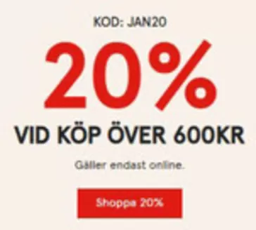 Åhléns-katalog | 20% på allt vid köp över 600 kr! | 2026-01-06T00:00:00.000Z - 2026-01-21T00:00:00.000Z