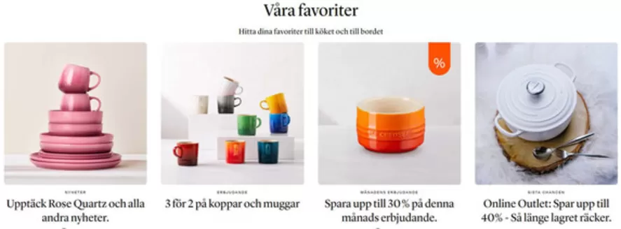 Le Creuset-katalog i Jönköping | Våra favoriter! | 2026-02-19T00:00:00.000Z - 2026-03-31T00:00:00.000Z