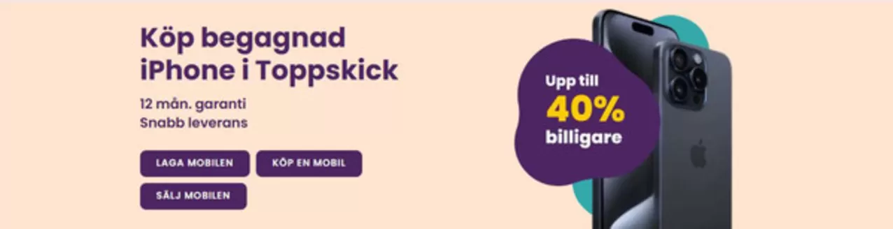 Fix My Phone-katalog | Upp till 40% billigare! | 2026-03-04T00:00:00.000Z - 2026-03-18T00:00:00.000Z