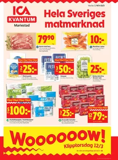 ICA Kvantum-katalog i Kista | Fantastiskt erbjudande för alla kunder | 2026-03-09T00:00:00.000Z - 2026-03-15T00:00:00.000Z